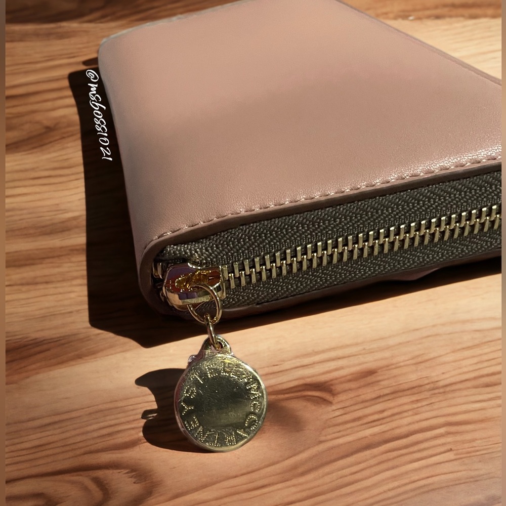 Stella McCartney Stella Logo Continental Wallet in Blush BRAND NEW - Picture 3 of 6